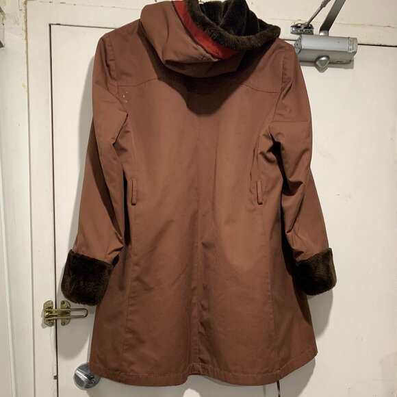 VINTAGE LONDON FOG SHERPA LINED HOODED TRENCH COATS SIZE M - Picture 3 of 10